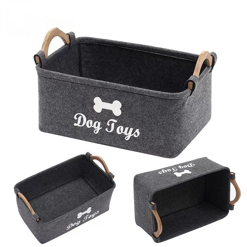 Barkable Felt Toy Storage Basket