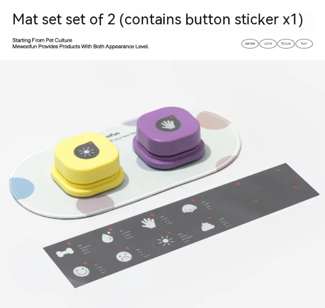 Barkable Talk Buttons — Recordable Pet Communication Set