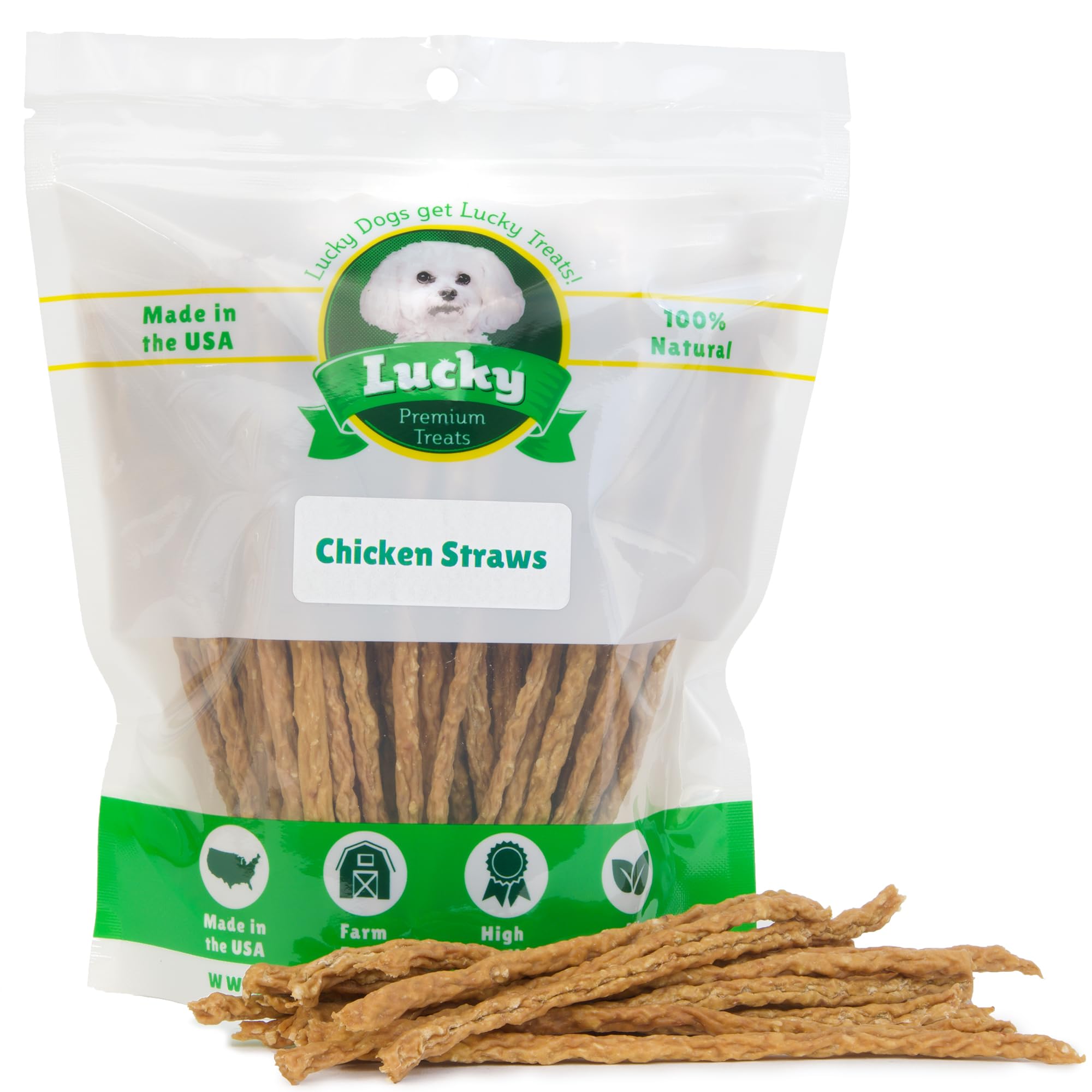 Lucky Premium Chicken Straws — 28 oz