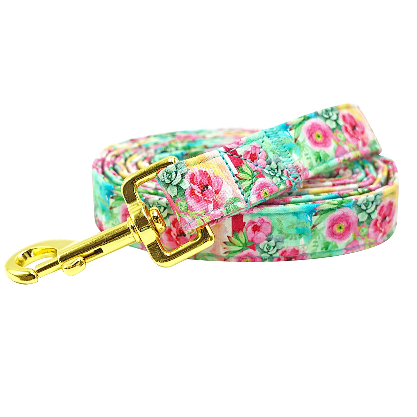 Barkable Padded Leash — Pink Flower Print