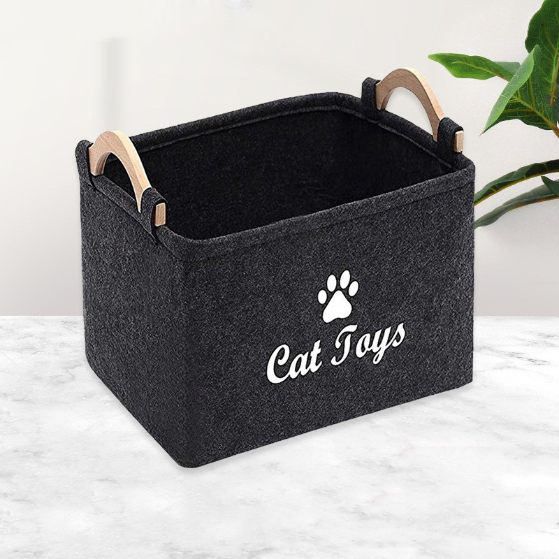 Barkable Felt Toy Storage Basket