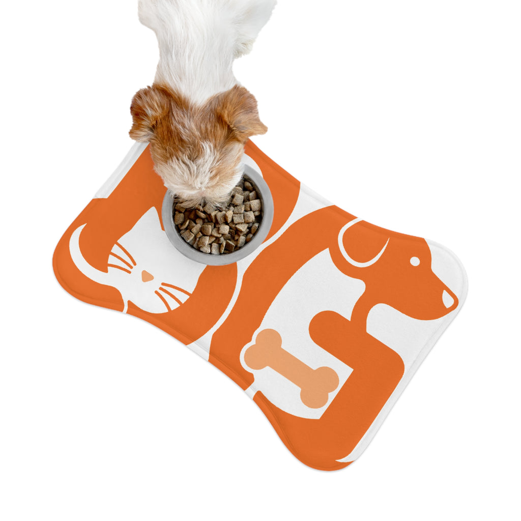 Barkable Pet Feeding Mat — Bone & Paw Design