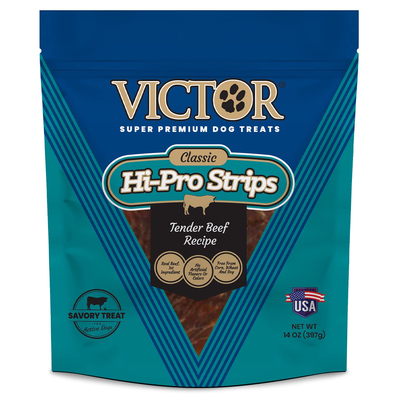 Victor Classic Hi-Pro Beef Strips — 14 oz