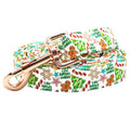 Barkable Padded Leash — Gingerbread Holiday Print