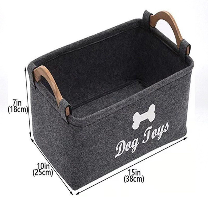 Barkable Felt Toy Storage Basket