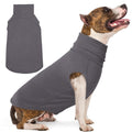 Barkable Turtleneck Fleece Sweater — XL, Grey