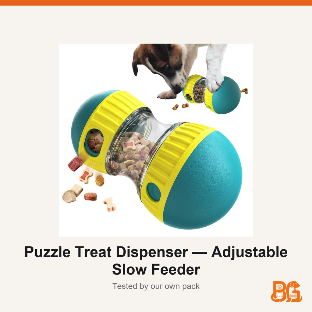 Barkable Puzzle Treat Dispenser — Adjustable Slow Feeder
