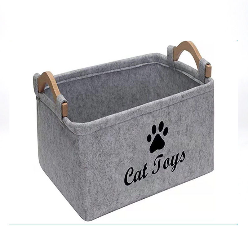 Barkable Felt Toy Storage Basket