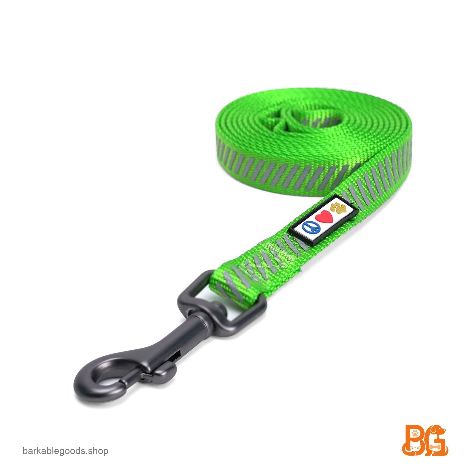 Barkable Reflective Training Leash — 6 ft, Green