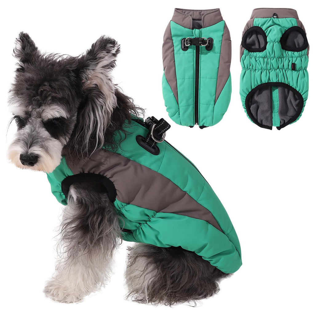 Barkable Winter Dog Coat — Built-In Harness