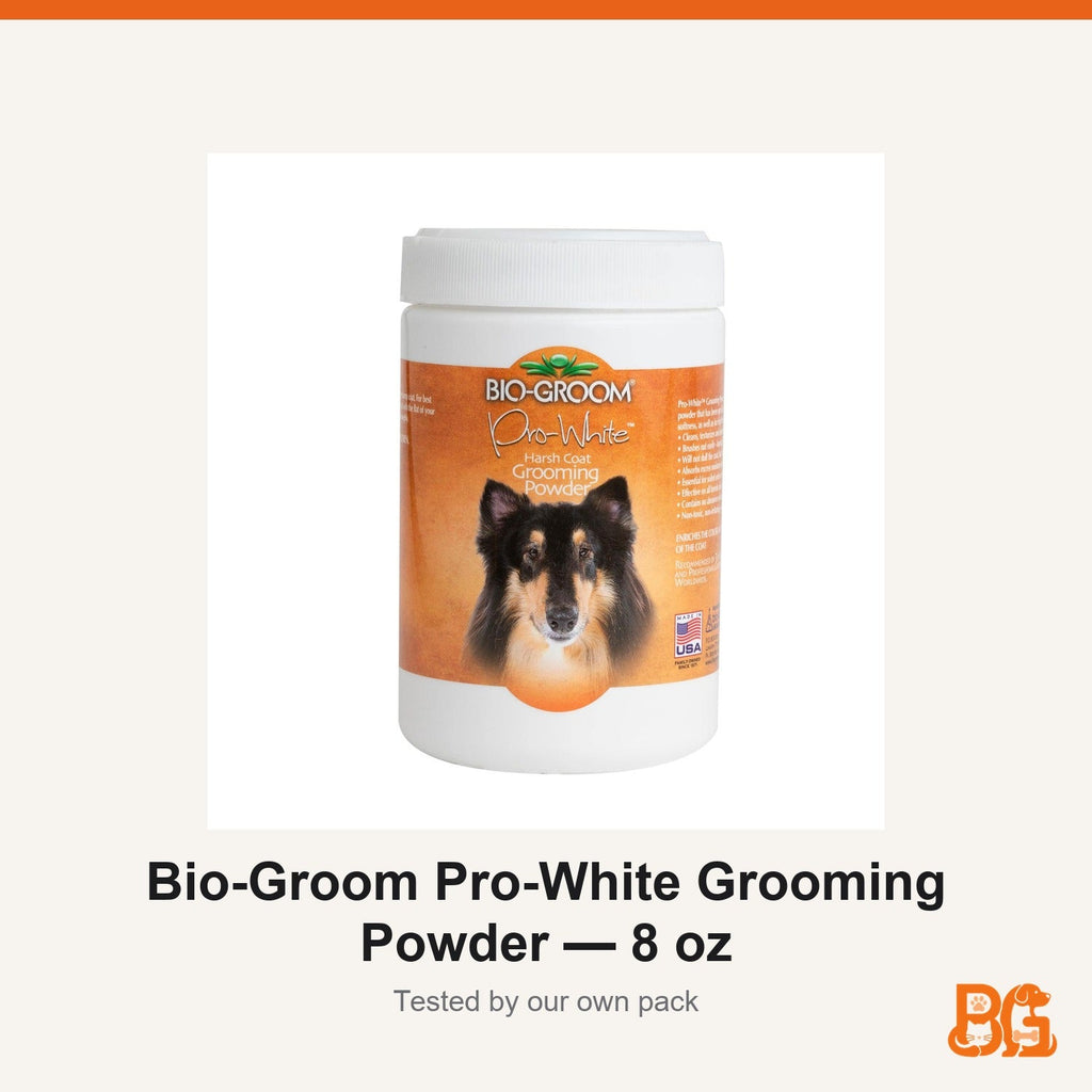 Bio-Groom Pro-White Grooming Powder — 8 oz