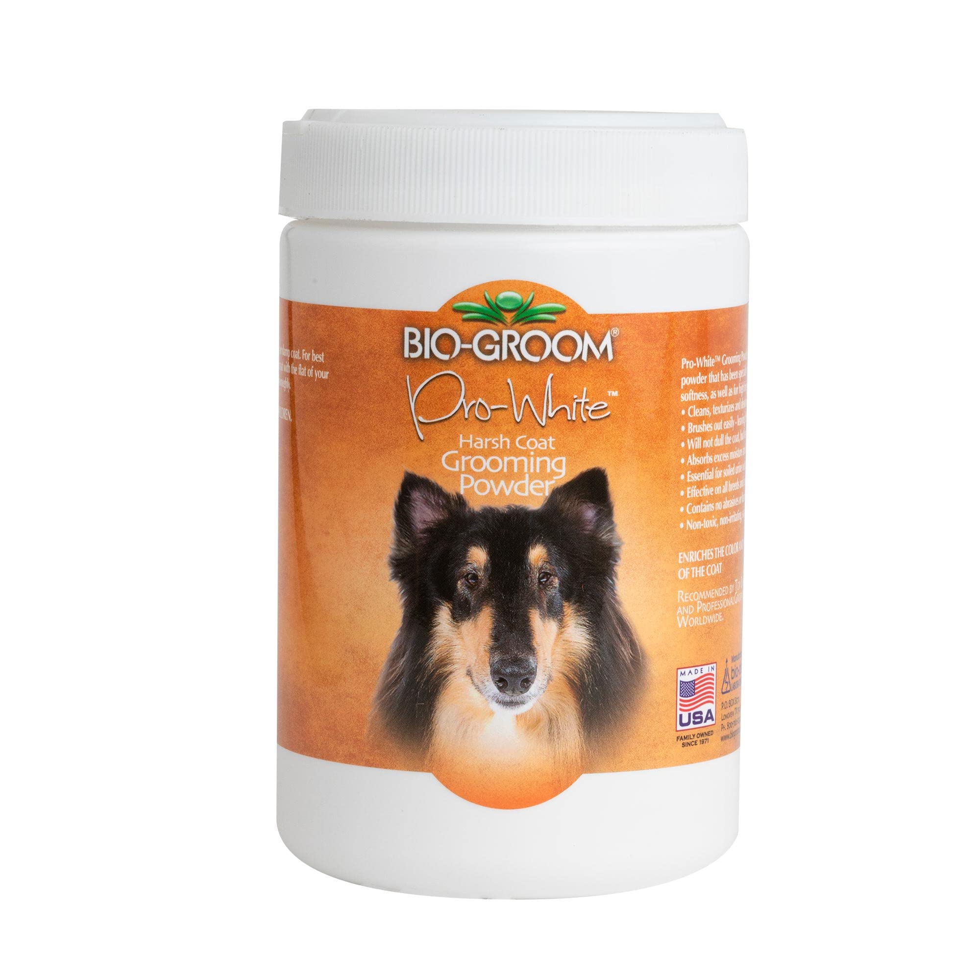 Bio-Groom Pro-White Grooming Powder — 8 oz