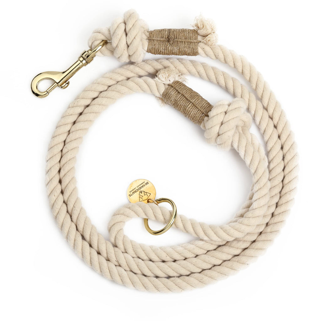 Barkable Braided Cotton Rope Leash — 5 ft