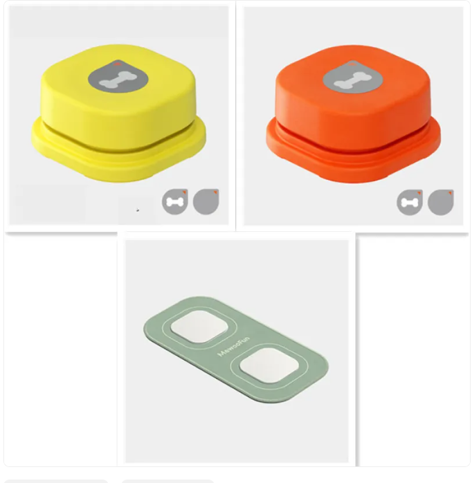 Barkable Talk Buttons — Recordable Pet Communication Set