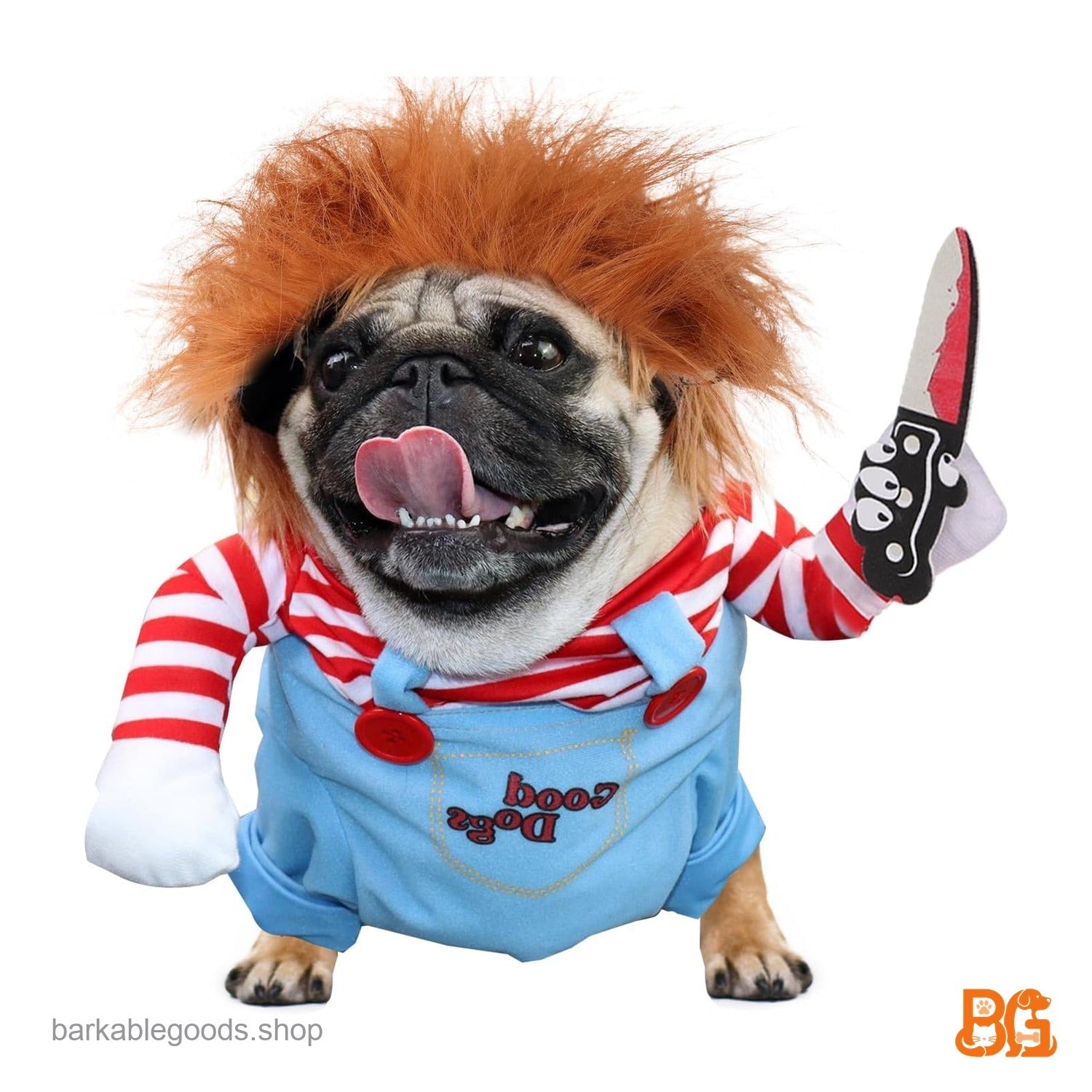 Barkable Creepy Doll Halloween Costume — Large Dogs