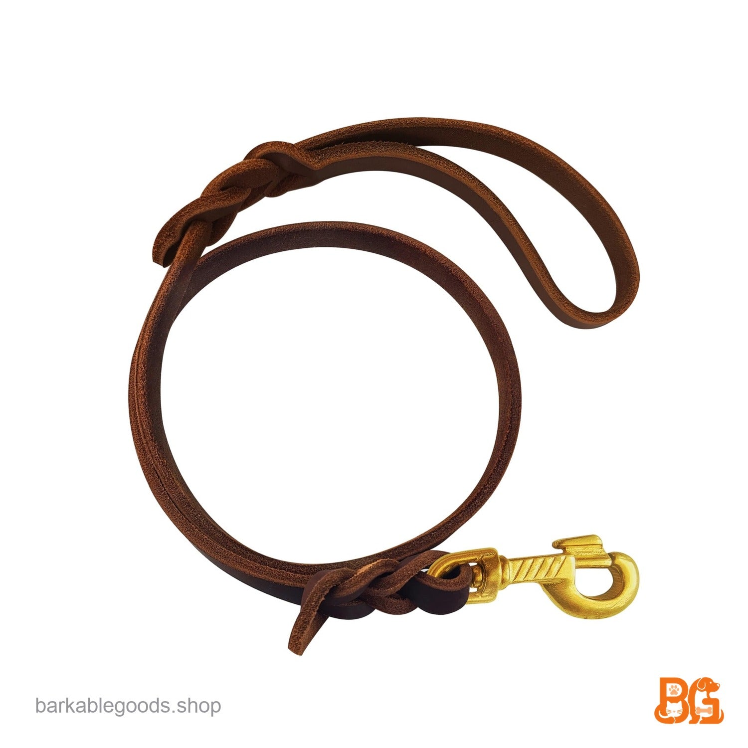 Barkable Leather Traffic Lead — 2.5 ft