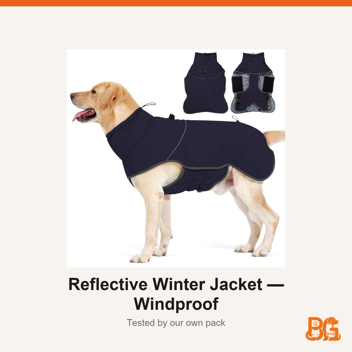 Barkable Reflective Winter Jacket — Windproof