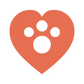 Barkable Goods heart with paw — shelter dog donation