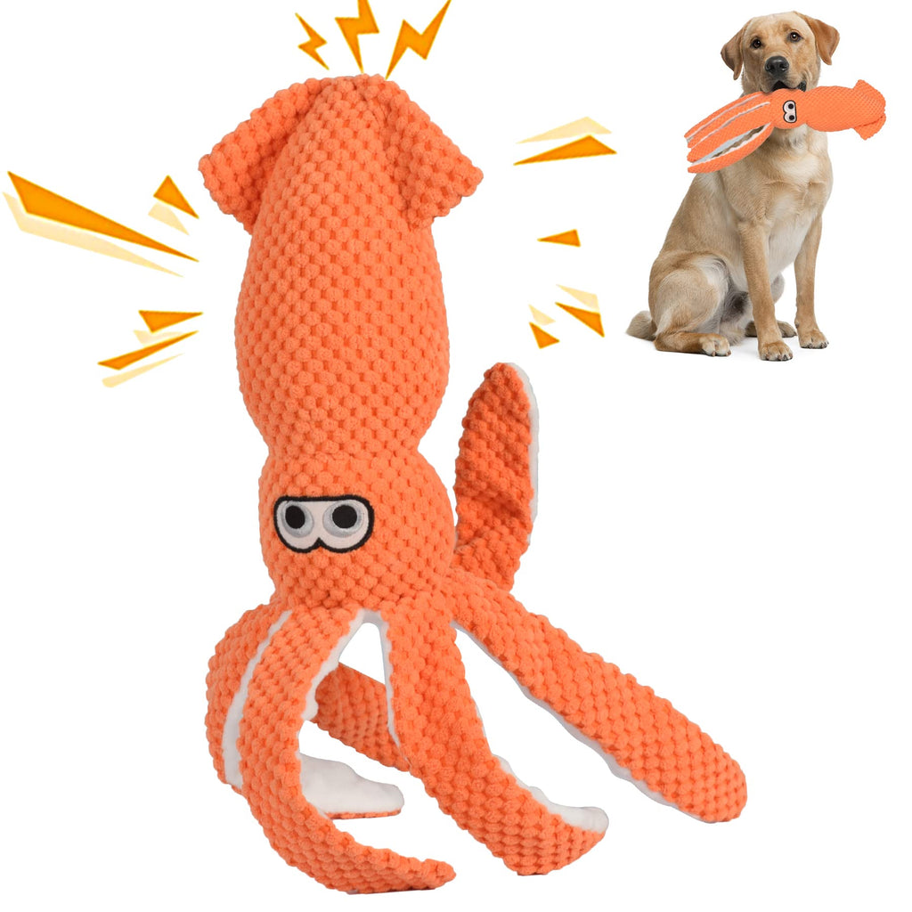 Barkable Plush Squeaky Toy — Orange