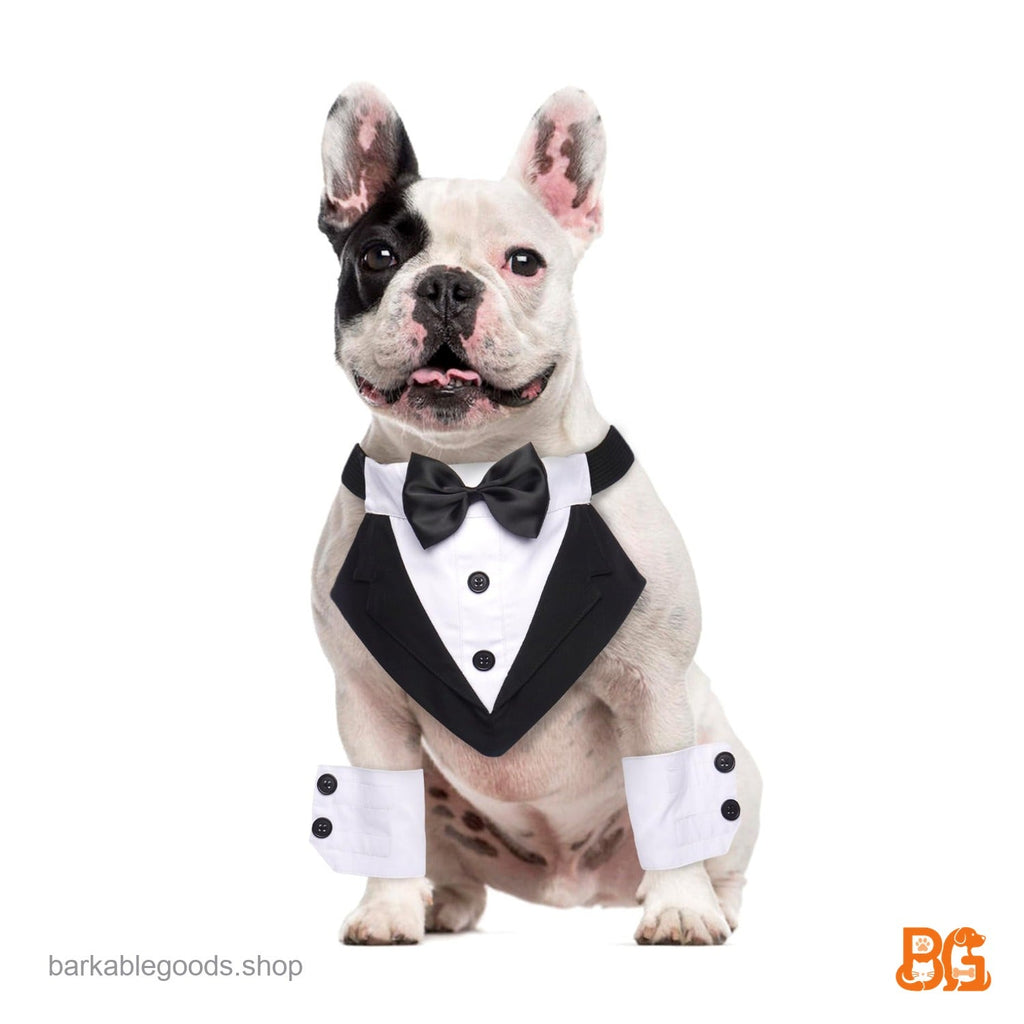 Barkable Dog Tuxedo — Bowtie & Cuffs