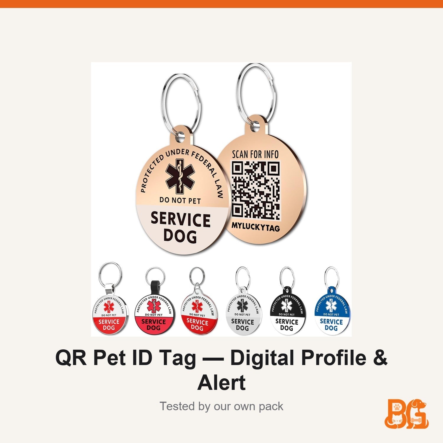 Barkable QR Pet ID Tag — Digital Profile & Alert