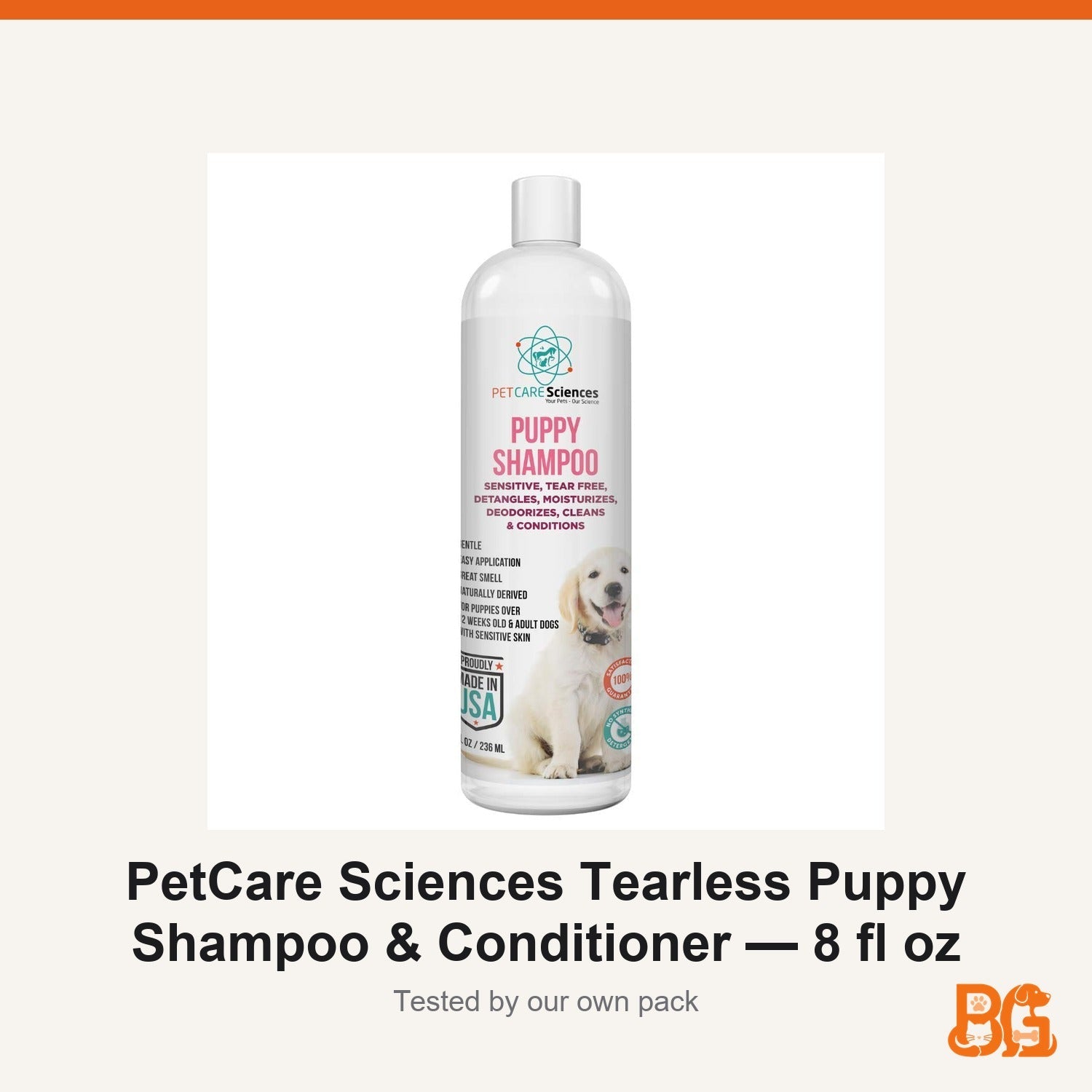 PetCare Sciences Tearless Puppy Shampoo & Conditioner — 8 fl oz