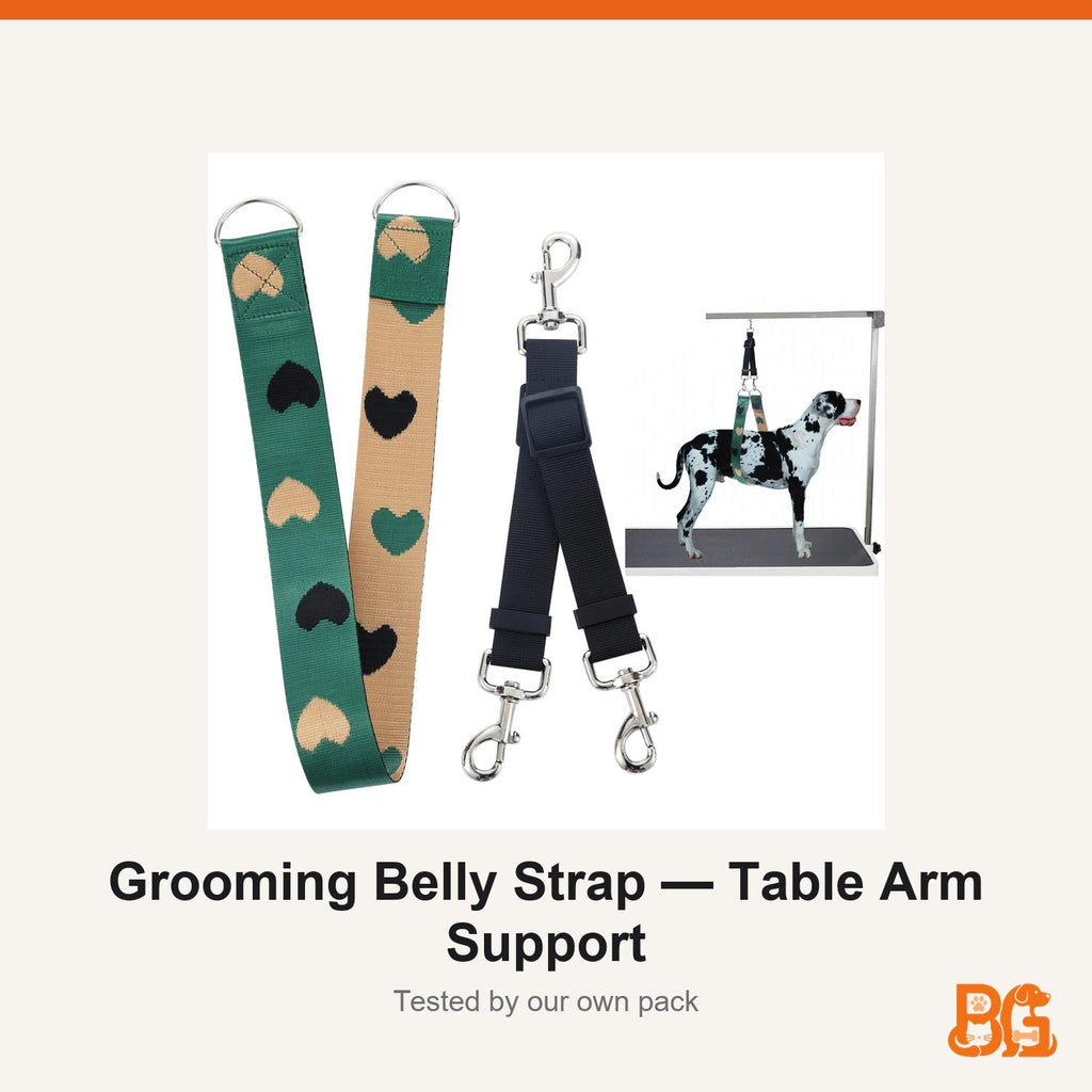 Barkable Grooming Belly Strap — Table Arm Support