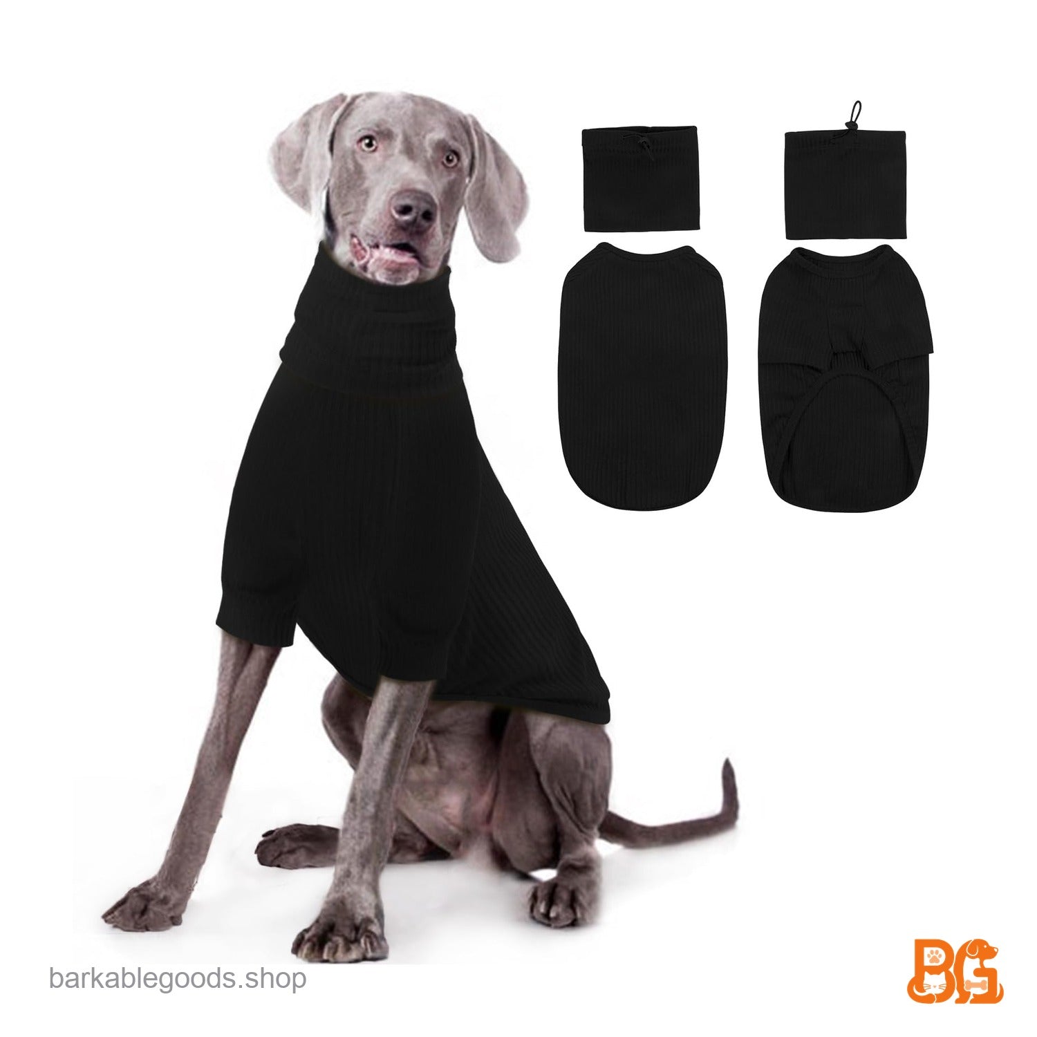 Barkable 2-in-1 Dog Hoodie — Detachable Ear Wrap