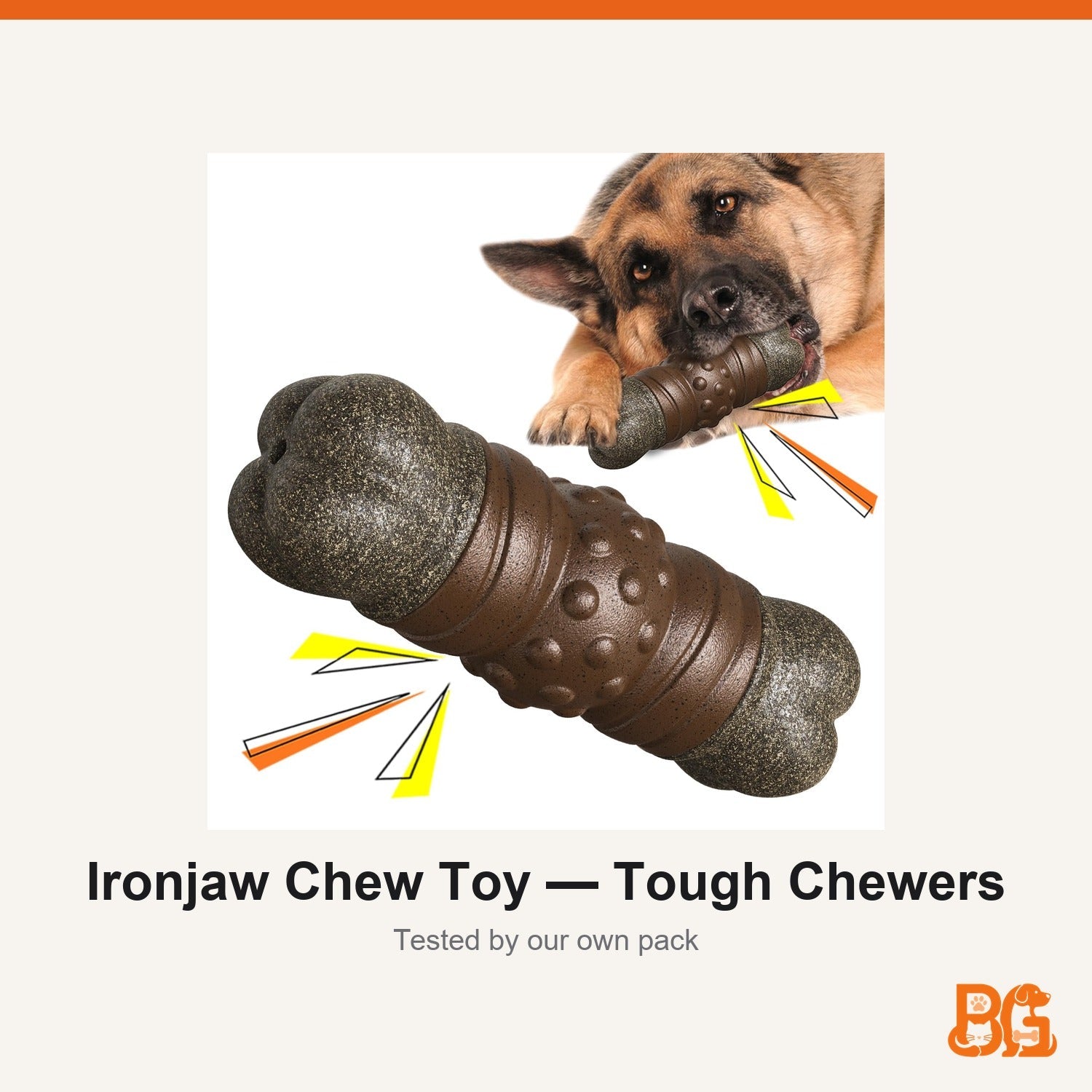 Barkable Ironjaw Chew Toy — Tough Chewers