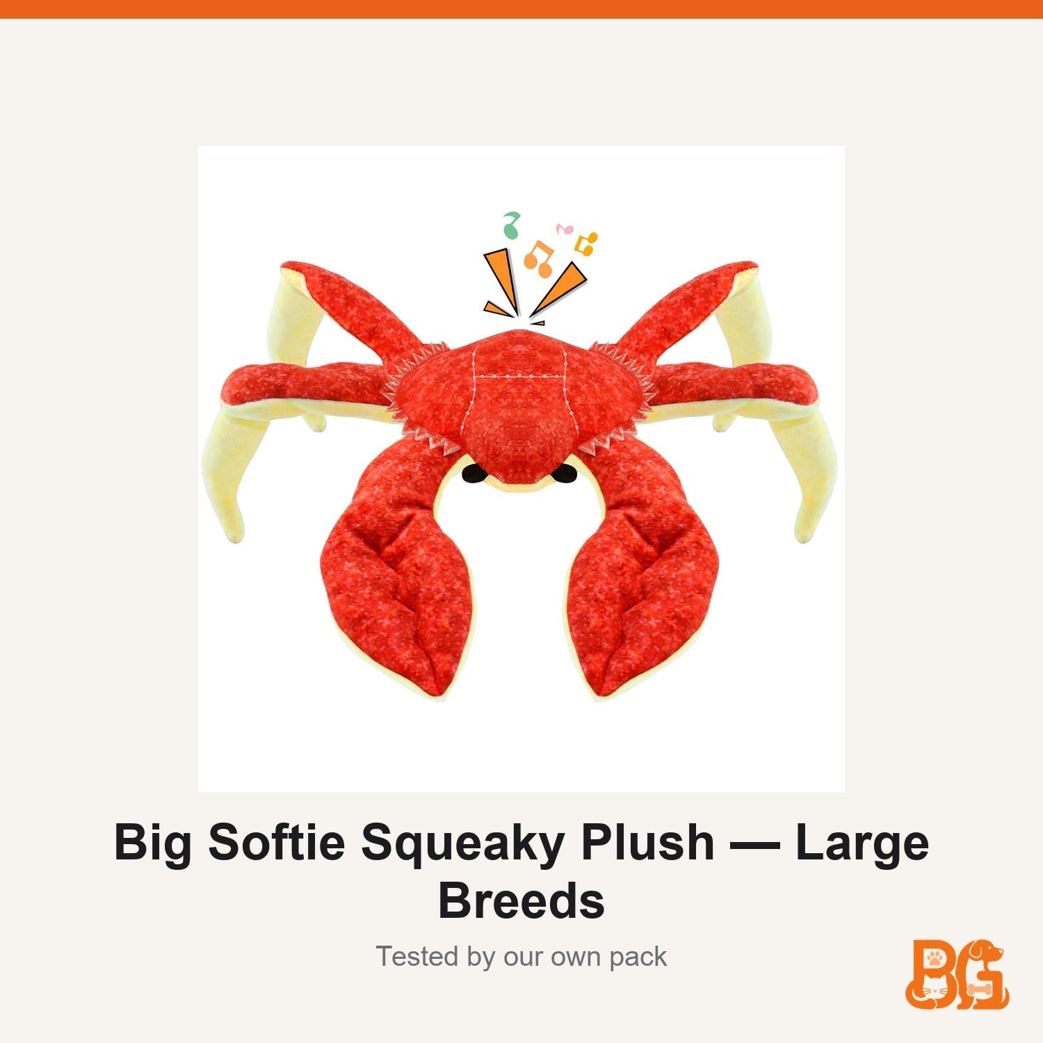 Barkable Big Softie Squeaky Plush — Large Breeds